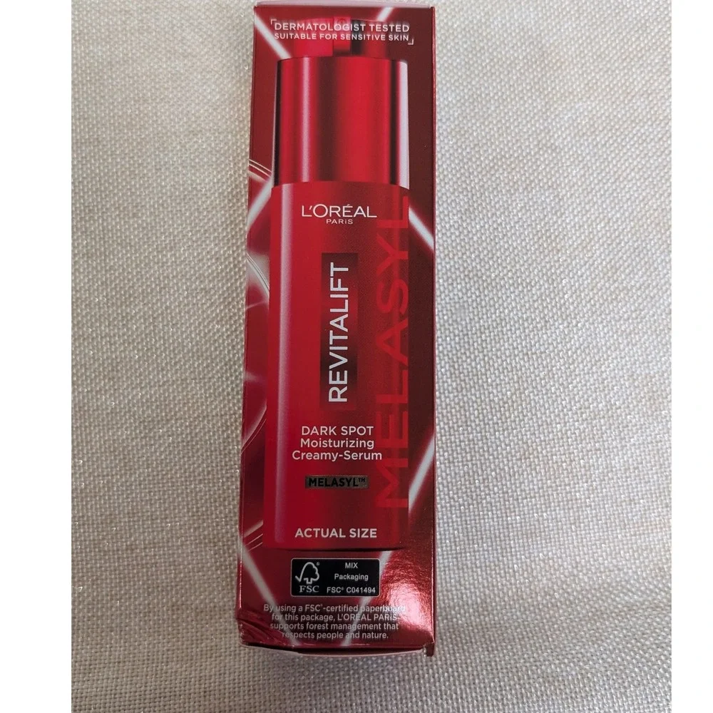 L'Oreal Revitalift Dark Spot Creamy Serum Womens 1.7oz Red NEW Melasyl Vitamin C